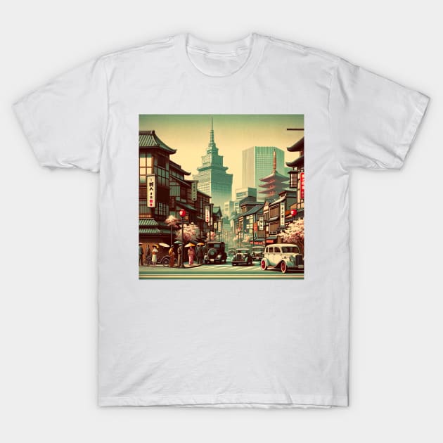 Retro Tokyo Japan T-Shirt by unrealartwork